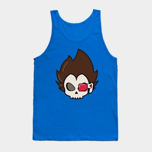 kawaii vegeta skull Tank Top